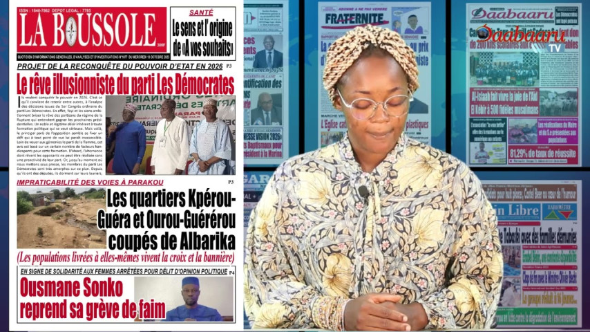 Revue des titres de ce mercredi 18 octobre 2023