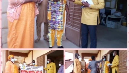 MALANVILLE/LUTTE CONTRE LE CORONAVIRUS : Le maire Gado Guidami au chevet du personnel sanitaire