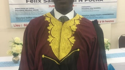 UNIVERSITÉ D’ABOMEY-CALAVI : Félix N’Pocha Désormais Docteur en droit public