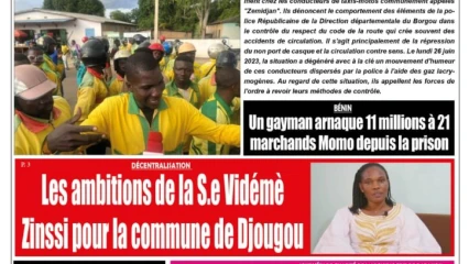 UNE DU MARDI 27 JUIN 2023