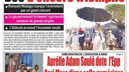 Parution du 11 Novembre 2019