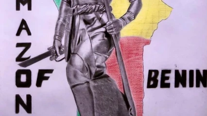 À TRAVERS UN DESSIN DE LA STATUE DE L’AMAZONE : Ken’Art rend hommage à Tassi Hangbe