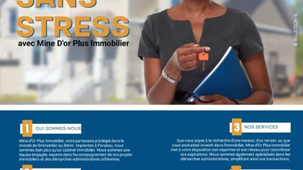 IMMOBILIER À PARAKOU : Le cabinet “Mine d’Or Plus Immobilier” pour mettre fin à vos soucis
