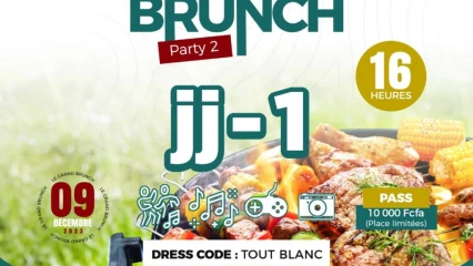 GRAND BRUNCH ORGANISÉ PAR KAYR GROUPE A PARAKOU  : Tous en blanc demain à Freedom House hôtel  . Prenez vos tickets à 10.000f avant qu’il ne soit tard