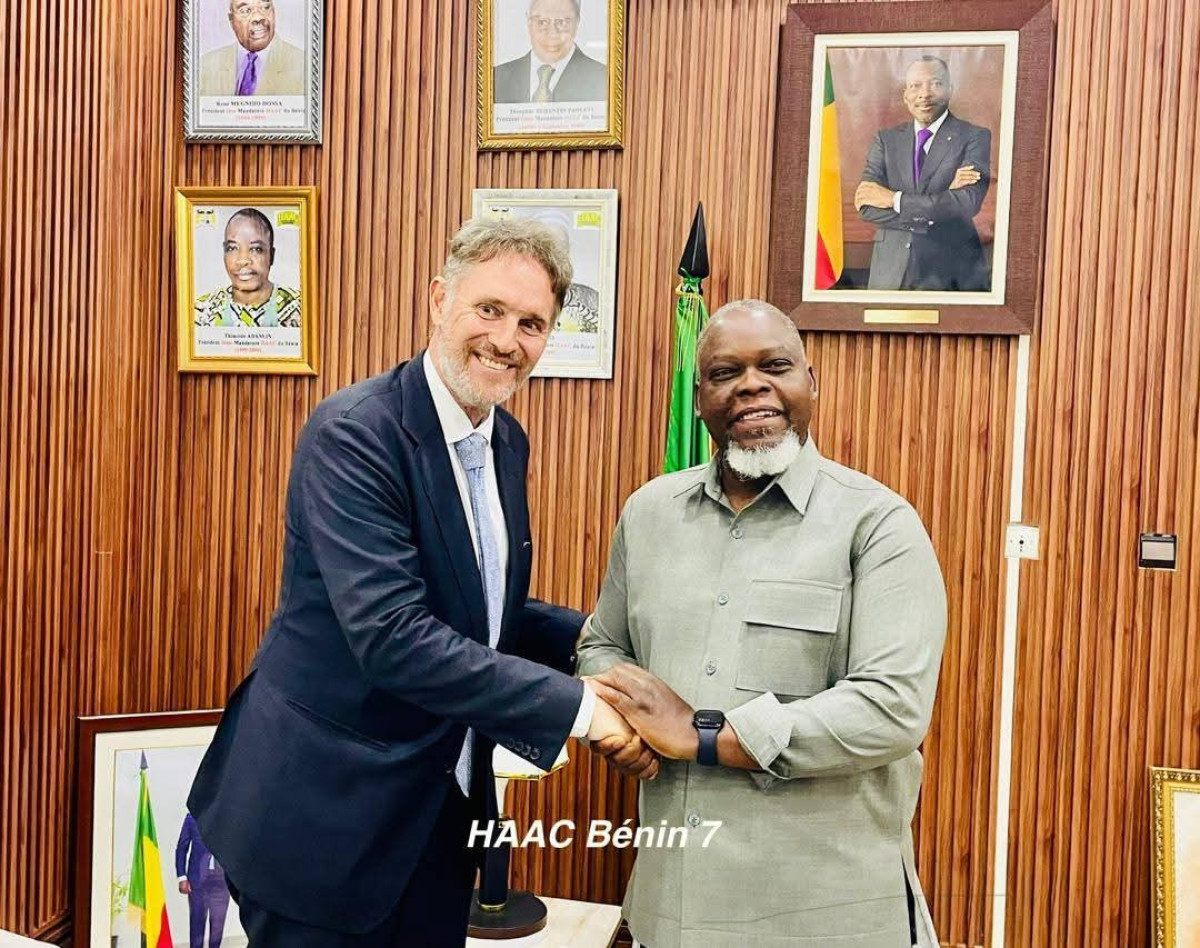 Visite de l'ambassadeur des Pays-Bas au Bénin à la Haac: Edouard Loko présente son institution à Joris Jurriëns