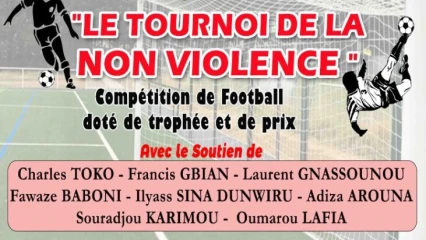 TOURNOI DE LA NON VIOLENCE A NIKKI : Lafia Joseph # Sérékali, l’affiche de la finale . Les populations remercient le président Paul Tabé Lafia et le Capt