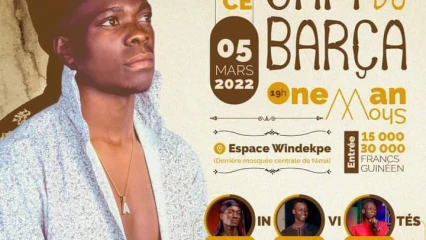 GRANDE SOIRÉE DE FOU RIRE À PARAKOU : L’humoriste Sam du Barça en « One Man Show » le 5 mars