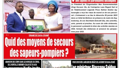 UNE DU MARDI 31 JANVIER 2023