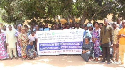 REDEVABILITÉ DANS LE DOMAINE DE L’ÉDUCATION AU BÉNIN : Dedras Ong forme des agents enquêteurs du Projet Pro-Repem