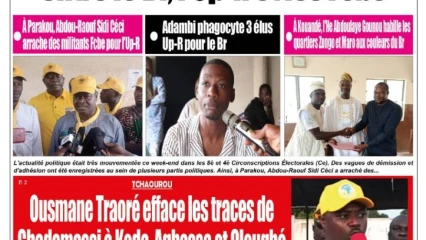 UNE DU LUNDI 3 OCTOBRE 2022