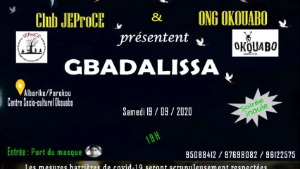 CULTURE A PARAKOU : Le Club Jeproce et l’Ong Okouabo lancent la soirée Gbadalissa le 19 septembre prochain