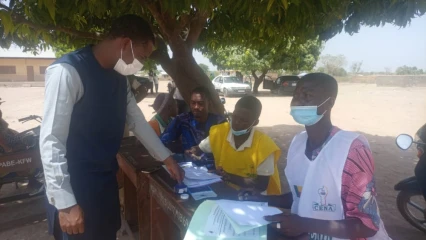 A GOGOUNOU,  Le Maire Séidou Tidjani a voté