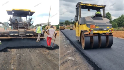 CHARGÉE DU BITUMAGE DE LA ROUTE KOTA-KOUANDÉ : Adéoti Sa construit une infrastructure de haute qualité au goût de Talon