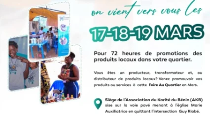 PROMOTION DES PRODUITS LOCAUX À PARAKOU : Deeman Foire au Quartier vient vers vous à partir de 17 mars prochain