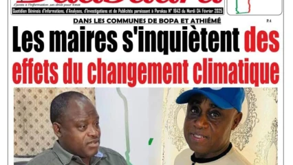 Dans les communes de bopa et athiémé: les maires s&rsquo;inquiètent des effets du changement climatique  