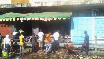 PARAKOU/INCENDIE AU MARCHÉ ARZÈKÈ :  Des marchandises parties en fumée