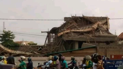 EFFONDREMENT D&rsquo;UN BÂTIMENT EN RECONSTRUCTION À ABOMEY-CALAVI : Plusieurs blessés enregistrés