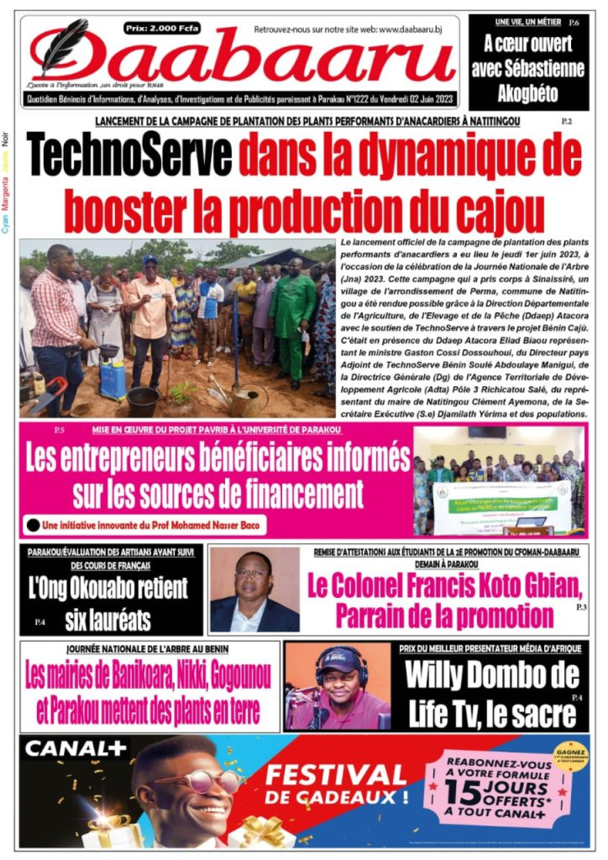 UNE DU VENDREDI 2 JUIN 2023