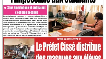 Parution du mardi 12 mai 2020