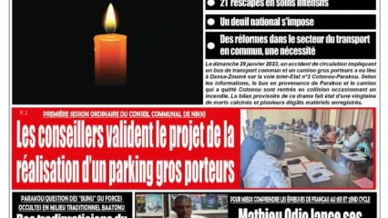 UNE DU LUNDI 30 JANVIER 2023