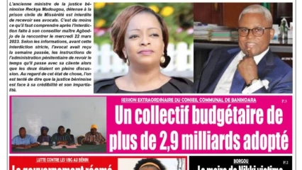 UNE DU JEUDI 23 MARS 2023