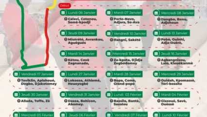 Bénin daabaaru tour 5: voici le programme complet 