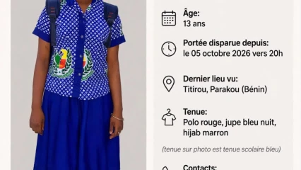 Disparition d'une élève à Parakou: inquiète, sa mère explique et lance un appel à la population