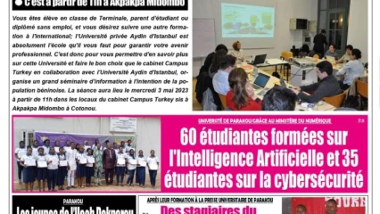 UNE DU MARDI 2 MAI 2023