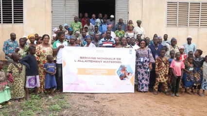 BORGOU/CÉLÉBRATION DE LA SEMAINE MONDIALE DE L’ALLAITEMENT MATERNEL, La Fondation Hubi & Vinciane pour des communautés plus engagées