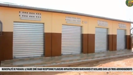 PARAKOU : Le maire Zimé Chabi réceptionne plusieurs infrastructures marchandes et scolaires