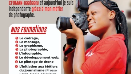 APRÈS SA FORMATION DANS LE DOMAINE DU NUMÉRIQUE ET DE L’AUDIOVISUEL À PARAKOU : Gloria Chabi fait un témoignage sur la qualité de la formation au Cfoman-Daabaaru