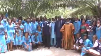 CELEBRATION DE LA FÊTE DU TRAVAIL A LA MUTUELLE AFRICA FINANCES : Parfaite communion entre la Dg Valentine Adoukonou et  son personnel