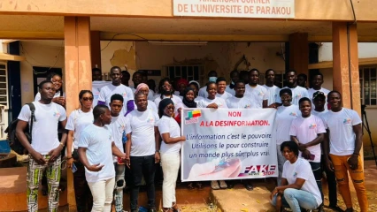 LUTTE CONTRE LA DÉSINFORMATION : Raïnatou Assa arme la communauté estudiantine de Parakou  