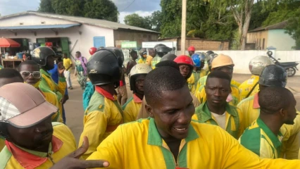 PARAKOU : La police républicaine disperse les zémidjans à coup de gaz lacrymogène