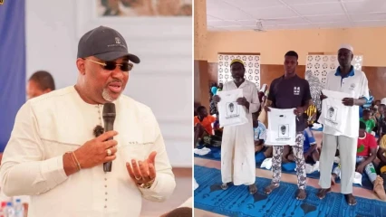 Ramadan/Dons de repas d&rsquo;Iftar aux musulmans de Djougou: Richard Boni Ouorou rompt le jeûne avec plus de 15 000 musulmans 