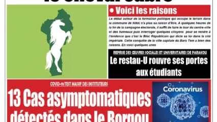 Parution du mercredi 13 mai 2020