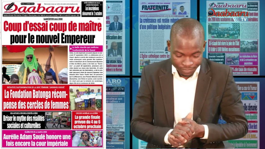 Revue des titres de ce Vendredi 29 Septembre 2023 sur Daabaaru TV