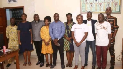 TOURNÉE NATIONALE DU GROUPE DE PRESSE DAABAARU : Bok et sa suite reçus au siège de Béninois Libéré Tv