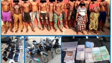 BÉNIN/INSÉCURITÉ : Un réseau de cambrioleurs démantelé  . Une forte somme et d&rsquo;importants objets saisis 