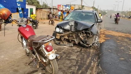 PARAKOU : Un accident de circulation fait de nombreux dégâts