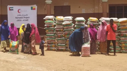 POUR LA FÊTE DU RAMADAN AU BÉNIN : L&rsquo;association Al-Islaah fait don de plus de 600 sacs de riz