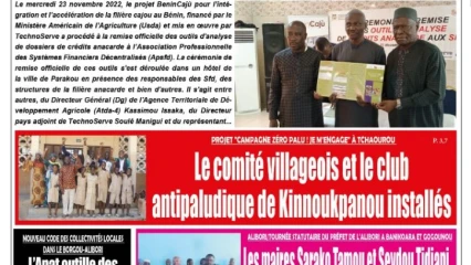 UNE DU JEUDI 24 NOVEMBRE 2022