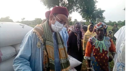 APRÈS LE CONFLIT ENTRE AGRICULTEURS ET ÉLEVEURS A GOUNGOUN : L&rsquo;Apess fait don de vivres aux victimes