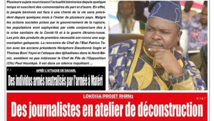 UNE DU MERCREDI 29 JUIN 2022