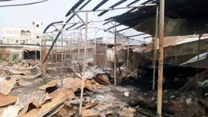 Incendie au marché Sainte Rita à Cotonou: l&rsquo;Anagem va reloger les marchands victimes 