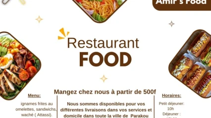 GASTRONOMIE À PARAKOU  : De la bonne bouffe à partir de 500f chez Amir’s Food 