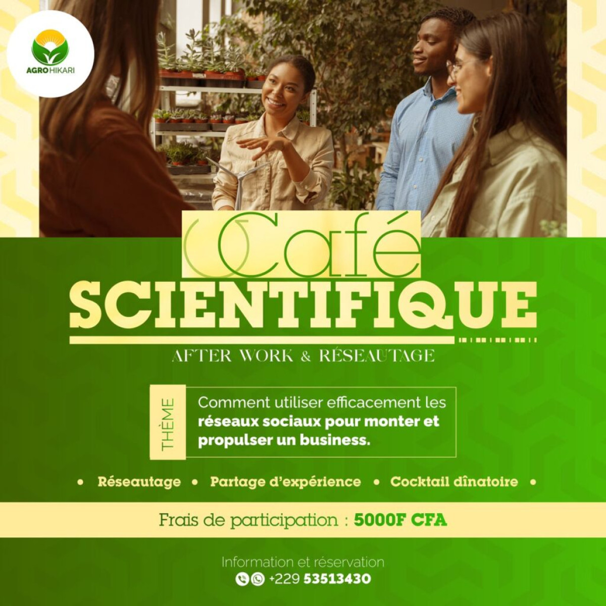 OPPORTUNITÉ À NE PAS RATER À PARAKOU : Agro Hikari organise le 20 juillet un After Work à l&rsquo;Institut français