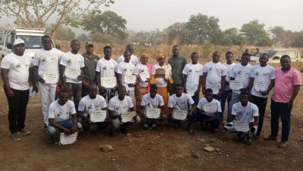 Promotion de l’entrepreneuriat dans l’agriculture: le Parc National W et la ferme K-d.K forment des jeunes