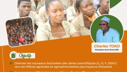 JOURNÉE D’ORIENTATION SUR LES METIERS DE L’AGRICULTURE (JOMA 2020) : La ferme Kdk indique les filières d’avenir aux nouveaux bacheliers