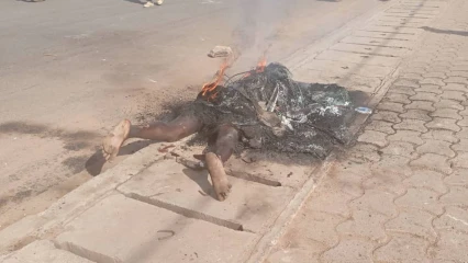 PARAKOU :  Un présumé voleur de voiture brûlé vif